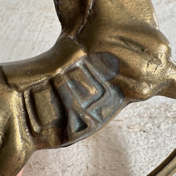 Vintage Solid Brass Rocking Horse Figurine - Picture 7 of 10